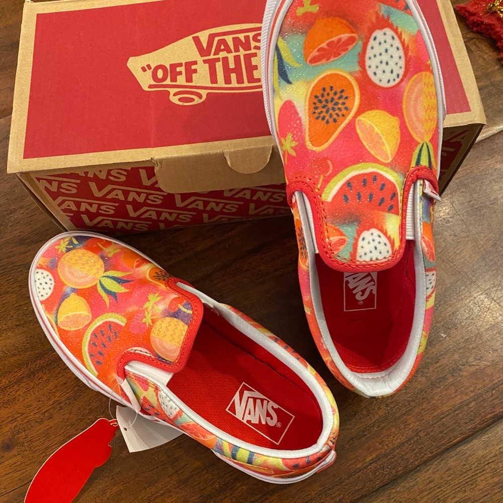 Vans, size 3 - Glitter Fruit